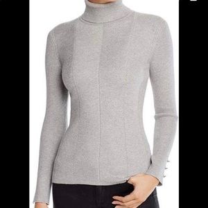 NEW Tahari Gray Turtleneck Sweater